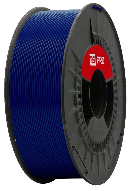 RS PRO 1.75mm Dark Blue PLA 3D Printer Filament, 1kg