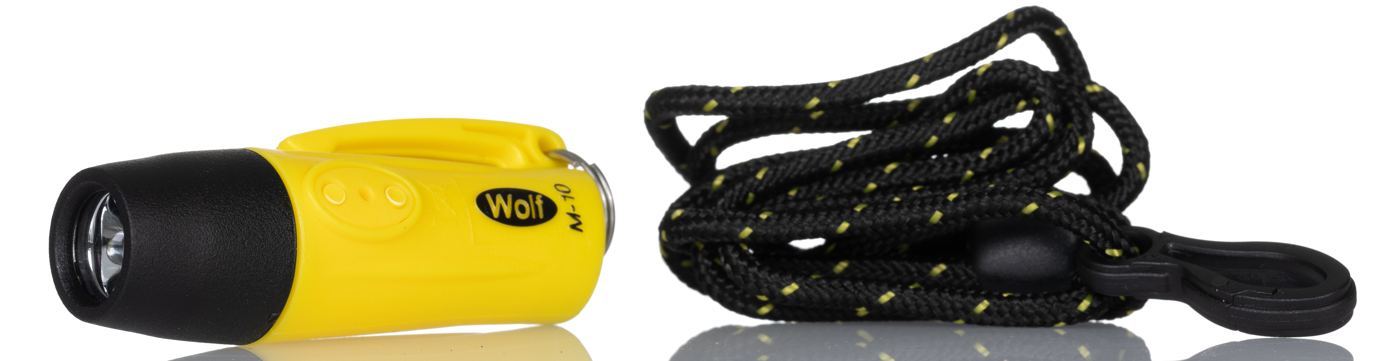 Wolf Safety ATEX, IECEx LED Pocket Torch Yellow 30 cd, 68 mm