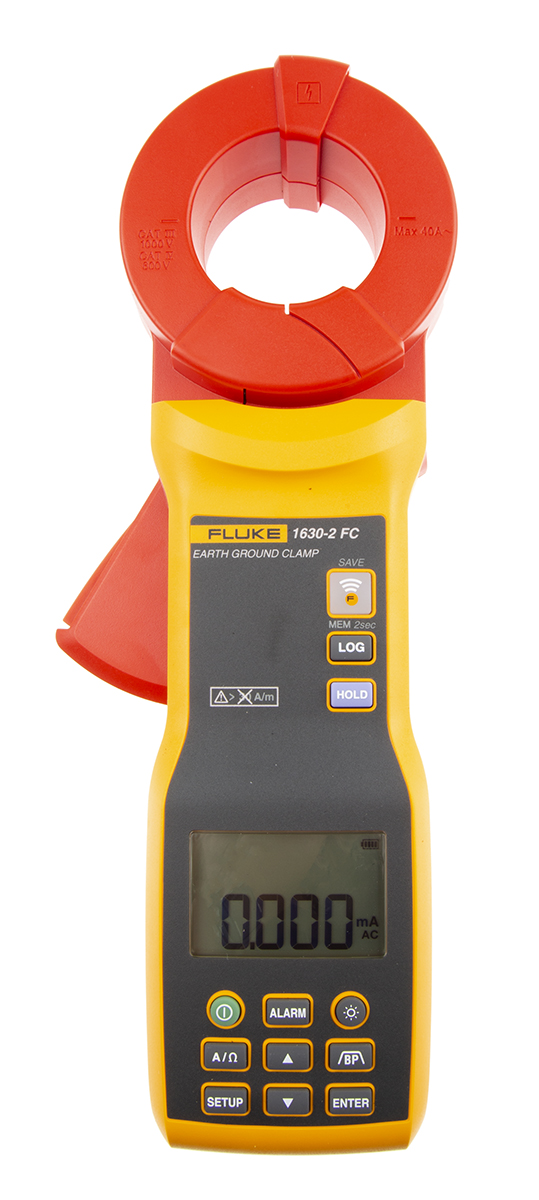 Fluke 1630-2 FC Earth Tester, 1500Ω CAT III 1000 V, CAT IV 600 V RS Calibration
