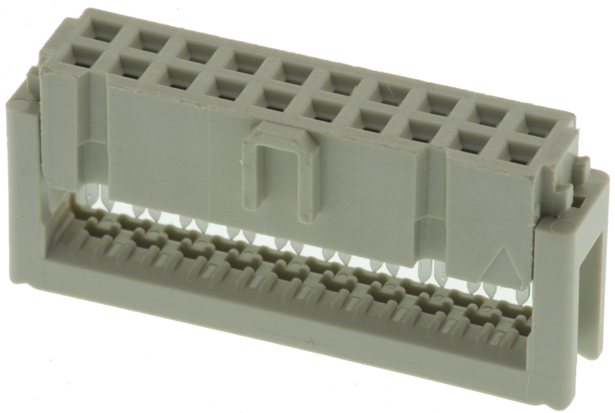 HARTING 20-Way IDC Connector Socket for Cable Mount, 2-Row