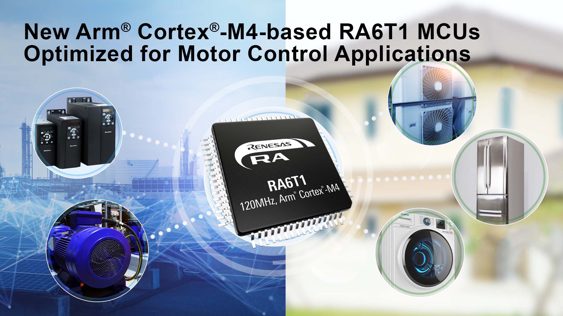 Renesas Electronics, 32 bit ARM Cortex M4, RA6T1 Microcontroller, 120 MHz, 256kB FLASH, 64-Pin QFP
