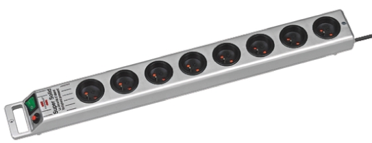 brennenstuhl 2.5m 8 Socket Type E - French Extension Lead, 230 V, IP20