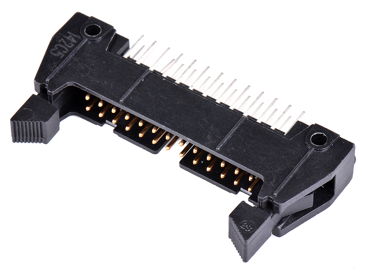 3M 3000 Series Straight Through Hole PCB Header, 26 Contact(s), 2.54 mm Pitch, 2 Row, Shrouded