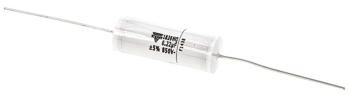 Vishay MKP 1839 HQ Polypropylene Film Capacitor, 800V dc, ±5%, 220nF, Through Hole