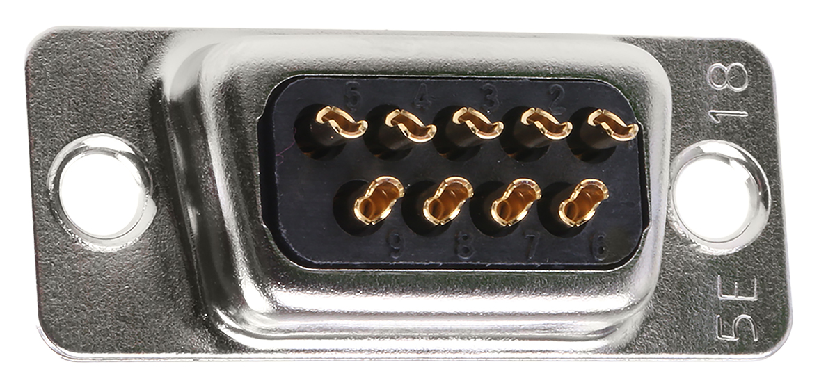 Hirose HD 9 Way Cable Mount D-sub Connector