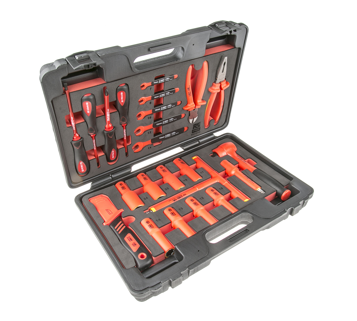 RS PRO 23 Piece Engineers Tool Kit with Case, Yes