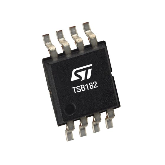 TSB182IYST STMicroelectronics, Operational Amplifier, 3 MHz, 8-Pin 36 V MiniSO8