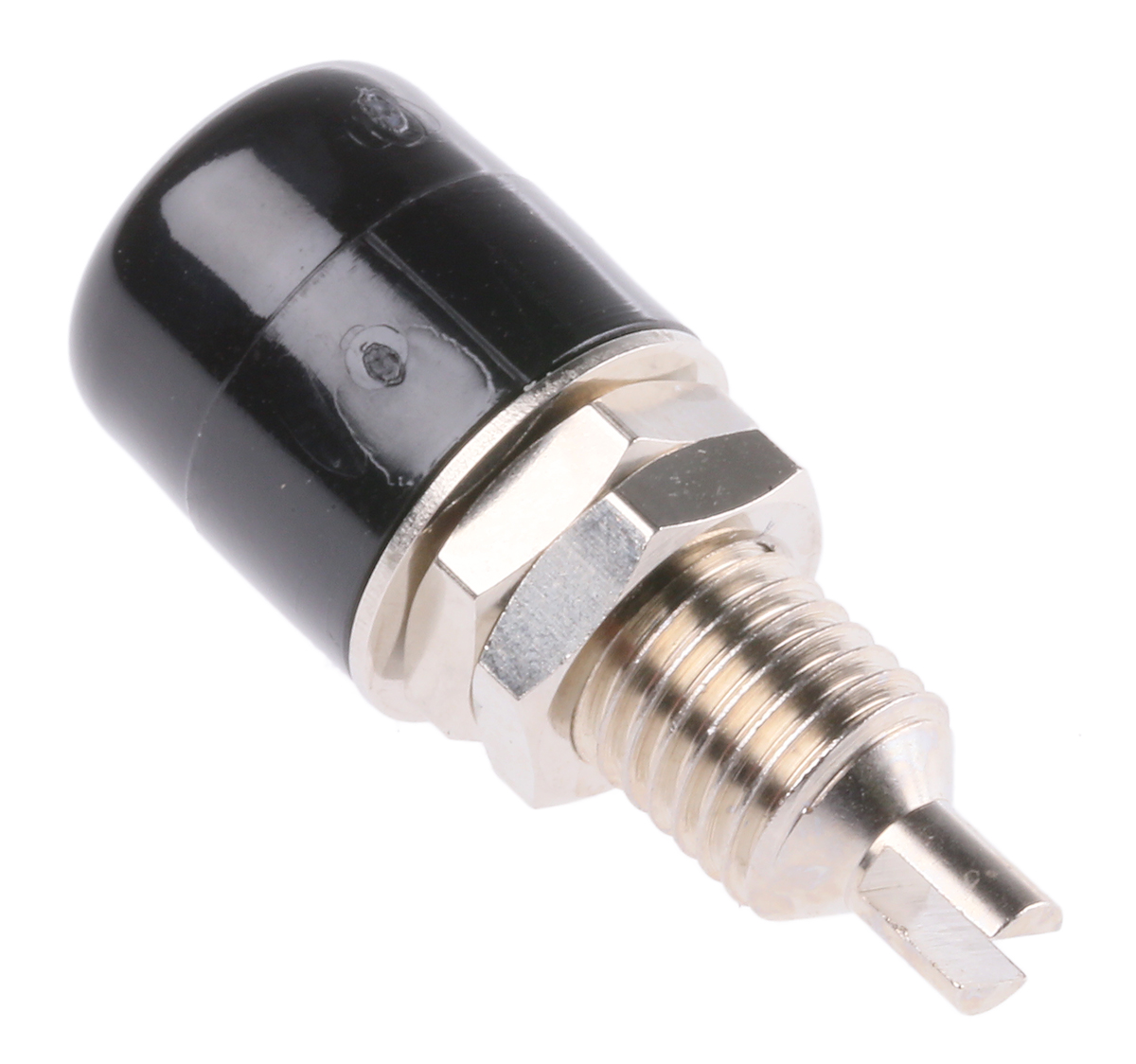 Schutzinger Black Female Banana Socket, 4 mm Connector, Solder Termination, 32A, 30 V ac, 60V dc, Nickel Plating