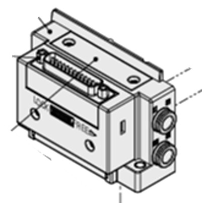 SMC SY50M End Plate, SY50M-1-11A1-C10-NA