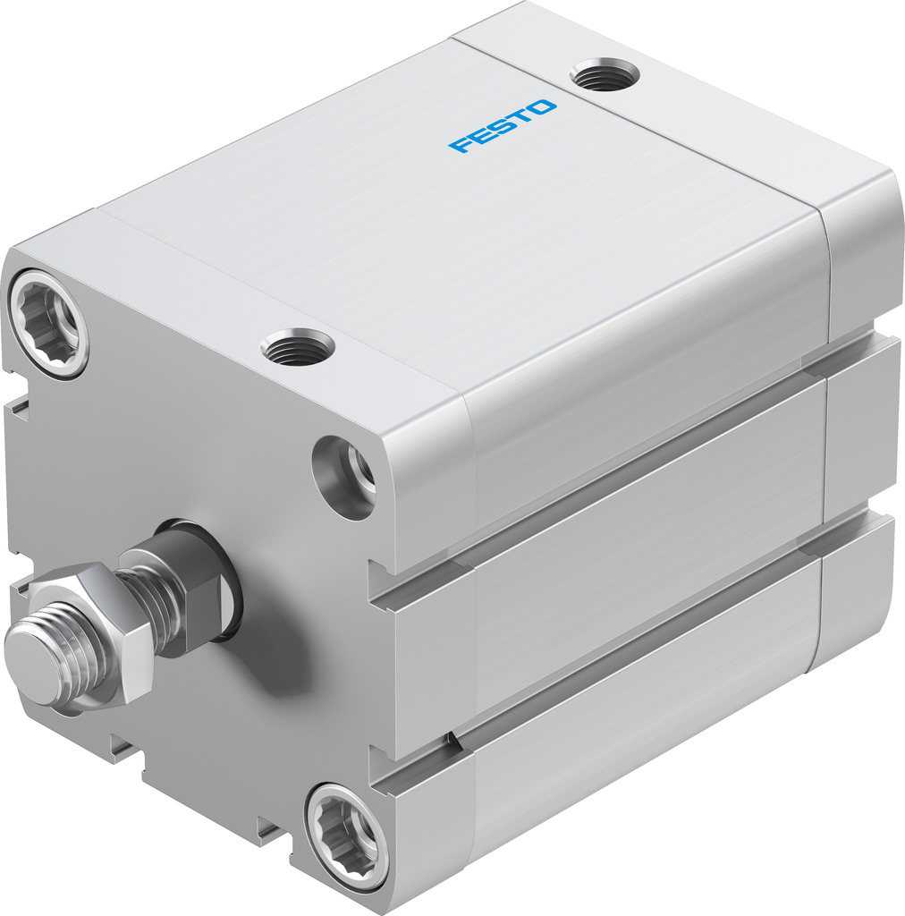 Festo Pneumatic Compact Cylinder - 536338 63 mm Bore, 50 mm ADN-63-50-A-P-A Series, Double Acting Acting