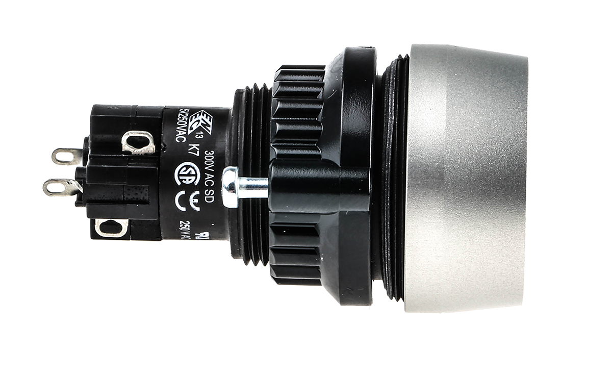 EAO 14 Series Illuminated Push Button Switch, Momentary, Panel Mount, 22.5mm Cutout, SPDT, 250V ac, IP67