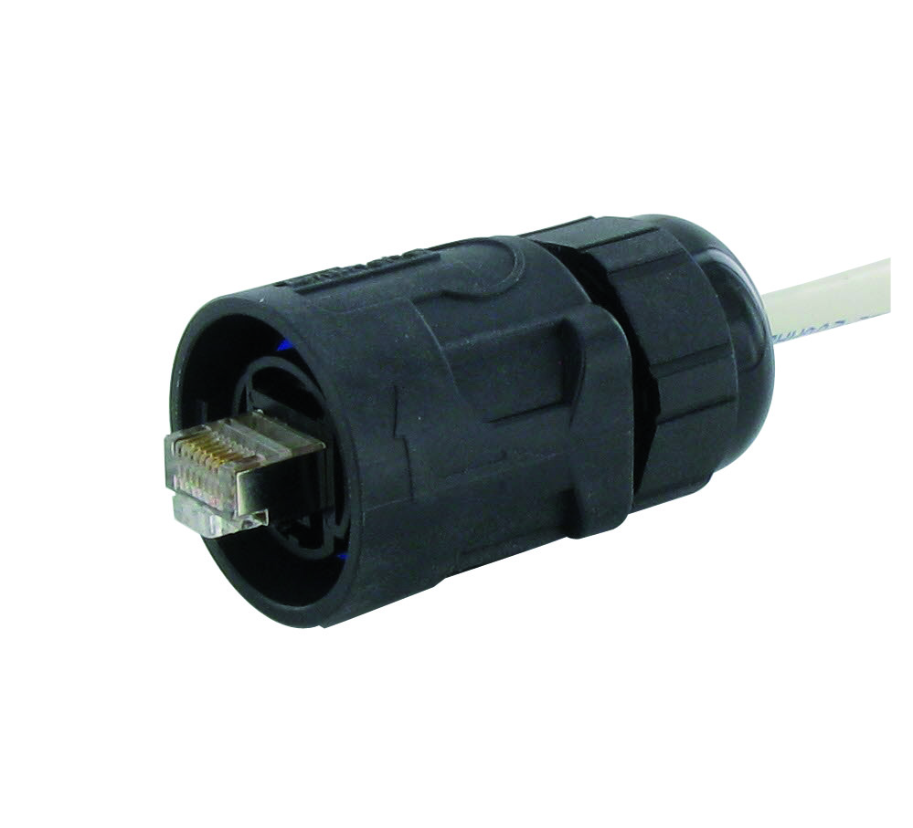 Amphenol Socapex RJFRB Series Male RJ45 Connector, Cable Mount, Cat5e 1 Port 8 -Way