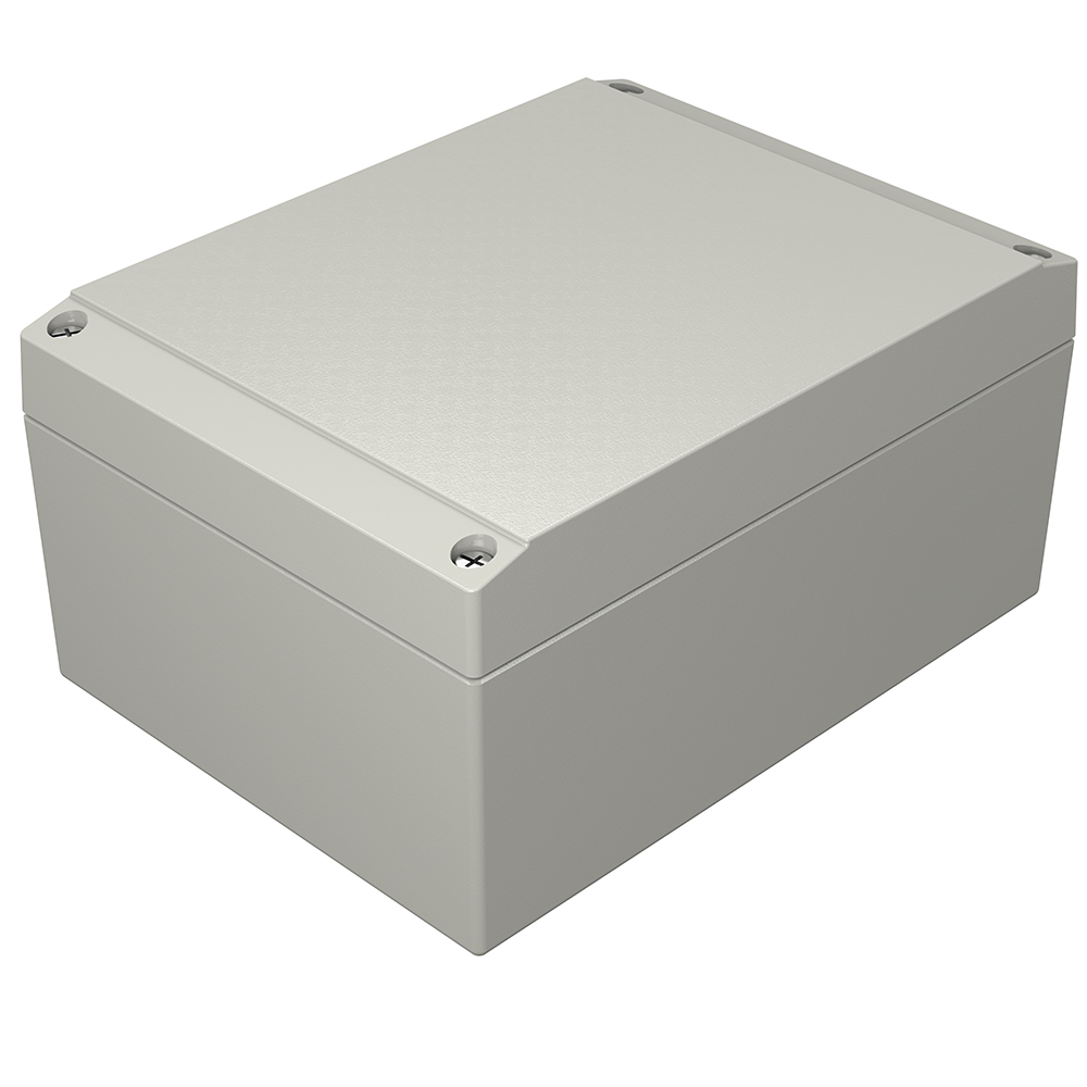 Rose Aluform Series Grey Die Cast Aluminium Enclosure, IP66, IK09, Grey Lid, 160 x 120 x 81mm