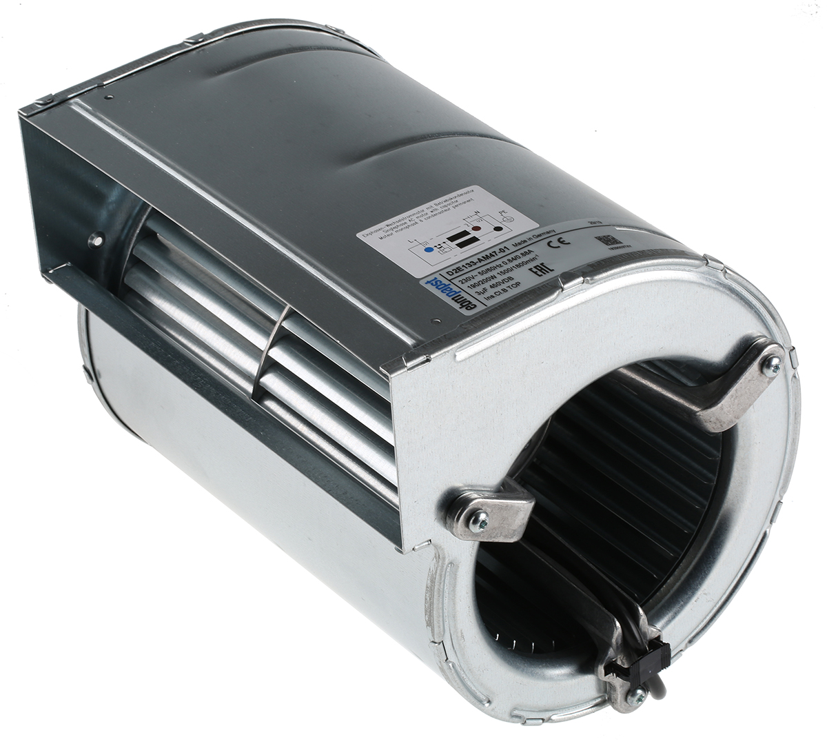 ebm-papst D2E 133 Series Centrifugal Fan, 230 V ac, 700m³/h, AC Operation, 180 x 254 x 171.5mm