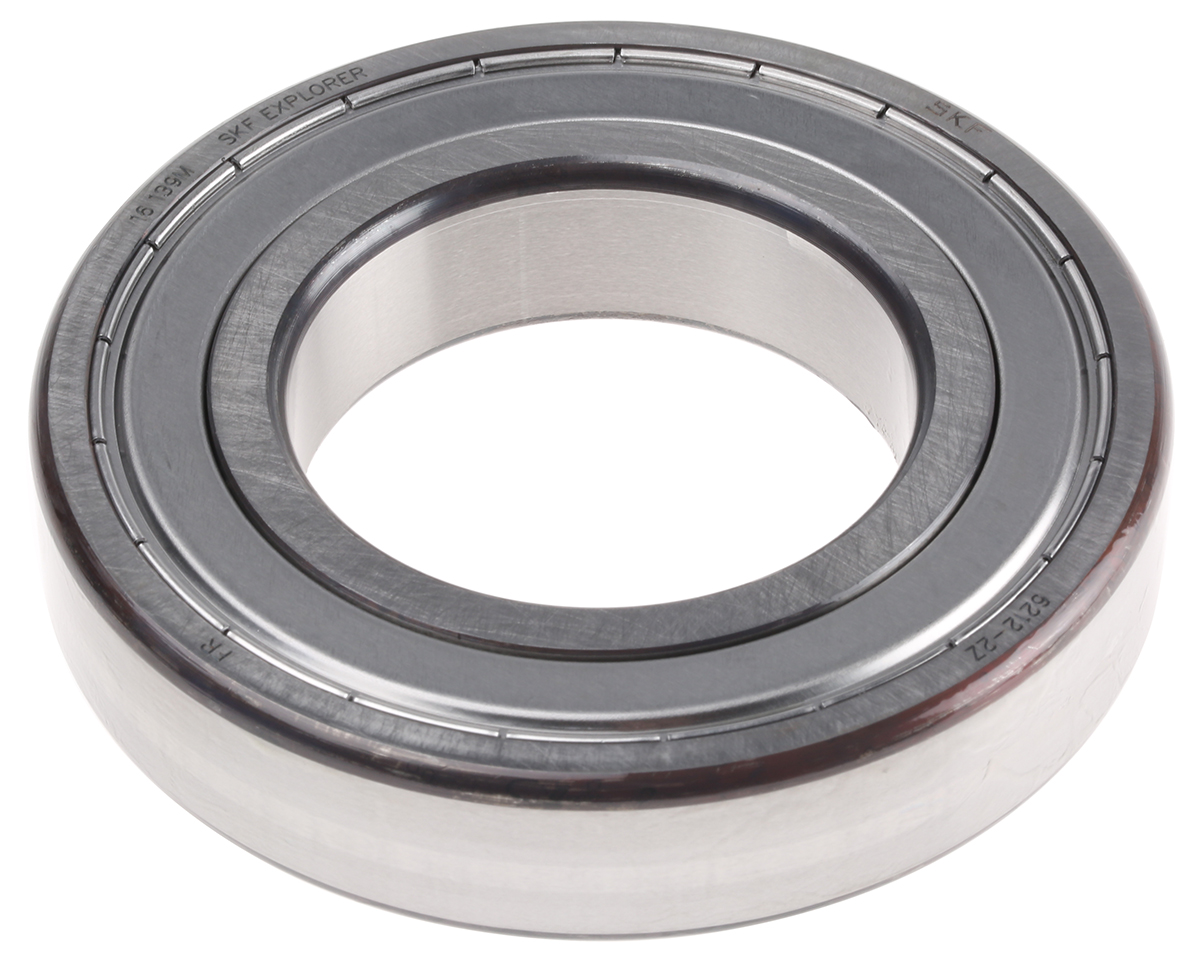 SKF 6212-2Z 1 Row Ball Bearing - 60 mm ID, 110 mm OD