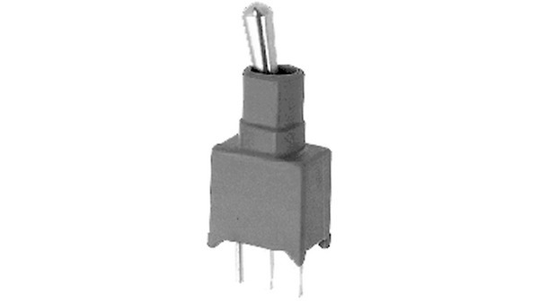 APEM Toggle Switch, On-Off-On, SPST, Straight PC Pin Terminal, 48V ac/dc