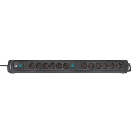 brennenstuhl 3m 12 Socket Type K - Danish Extension Lead, IP20