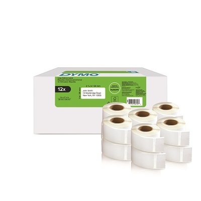 Dymo DYMO D1 White Black Print Label Roll