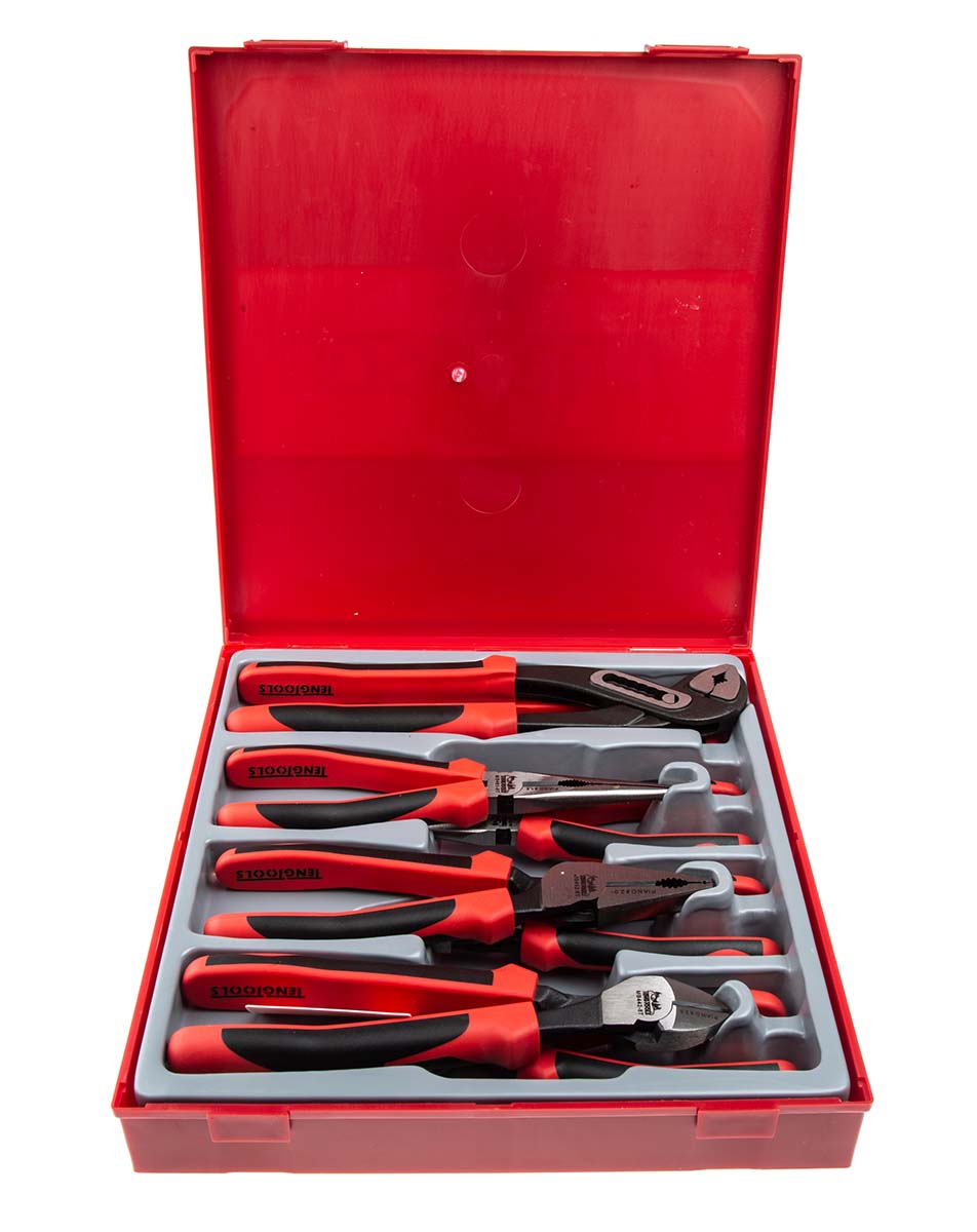 Teng Tools 8-Piece Plier Set, 225 mm Overall