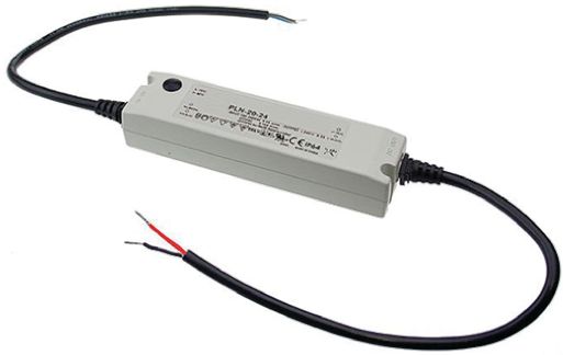 MEAN WELL LED Driver, 24V Output, 19.2W Output, 800mA Output, Constant Voltage