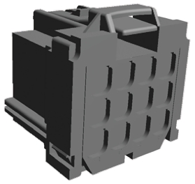 TE Connectivity, AMP MCP 2.8 Automotive Connector Socket Grey 12 Way 8-968972-2