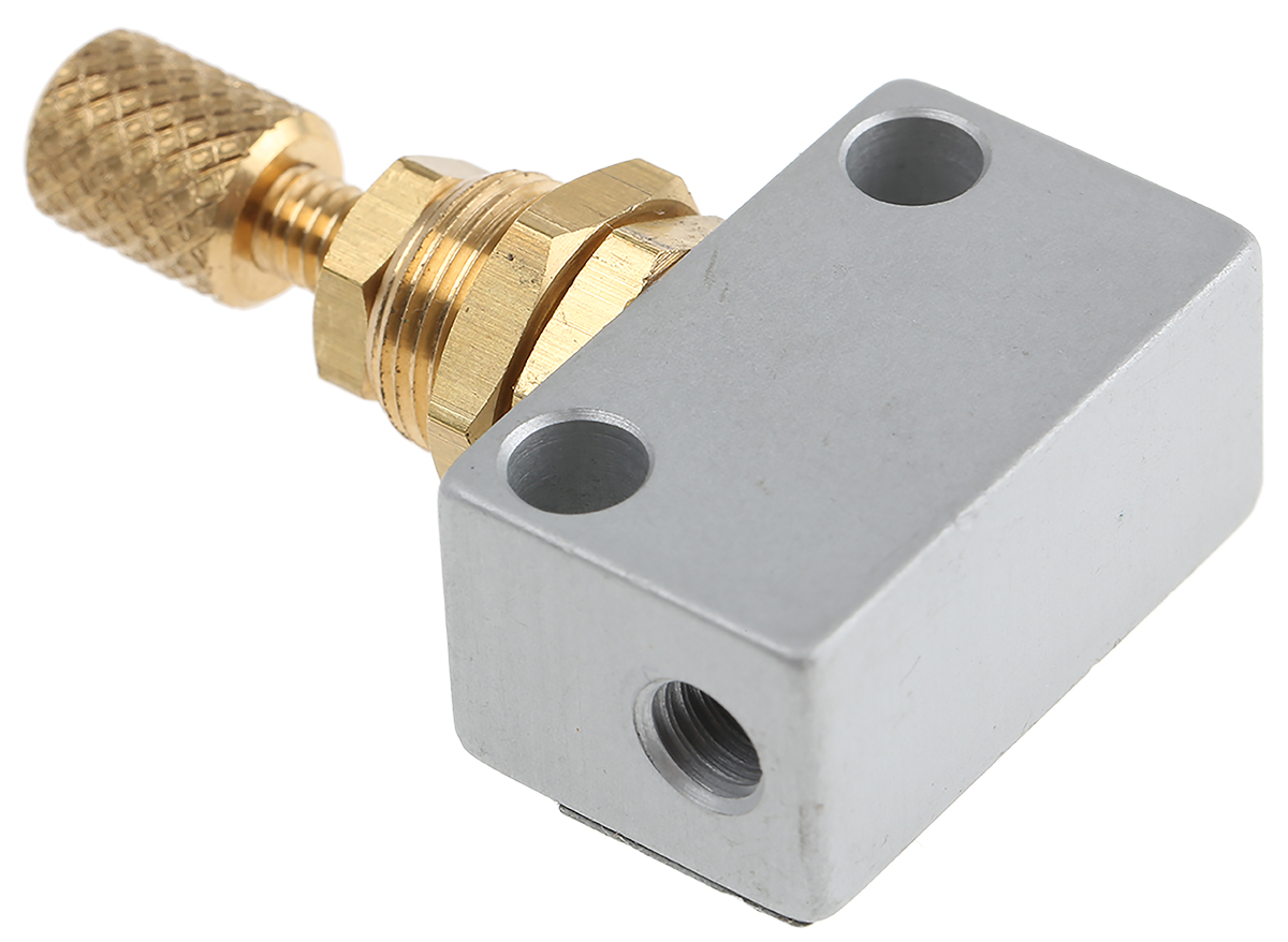 Norgren T1000 Series Threaded Flow Regulator, M5 Female Inlet Port x M5 Female Outlet Port