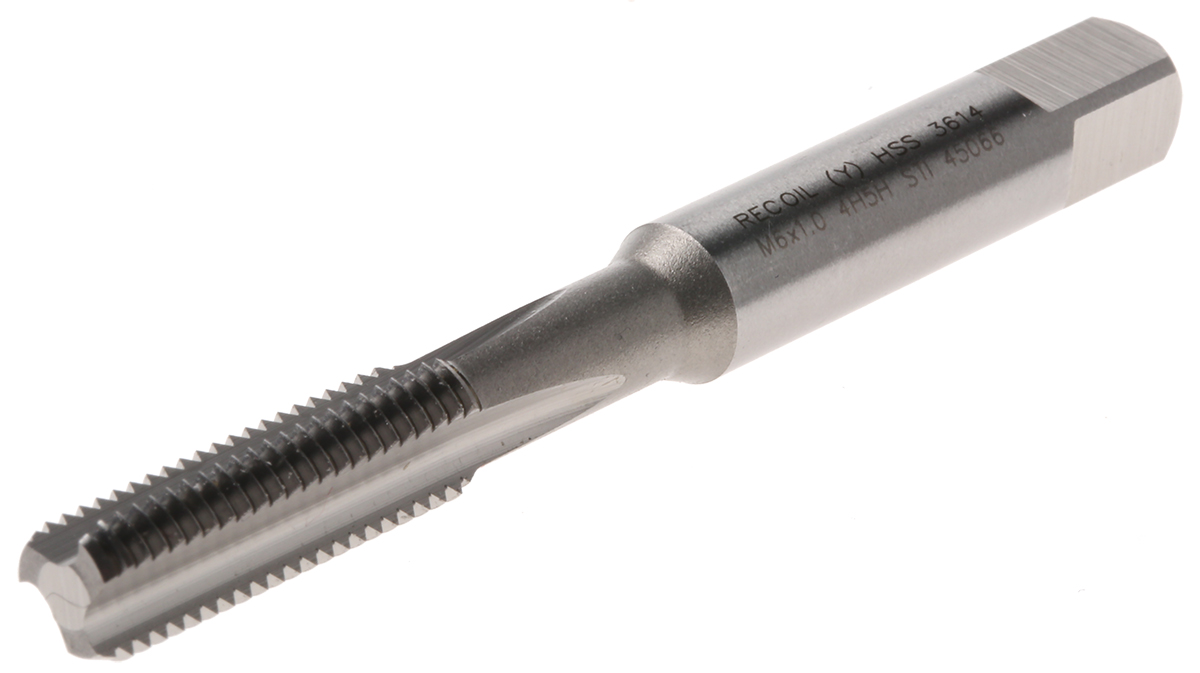 Recoil Threading Tap 1-Piece 1.0mm Pitch Metric Standard M6 Thread