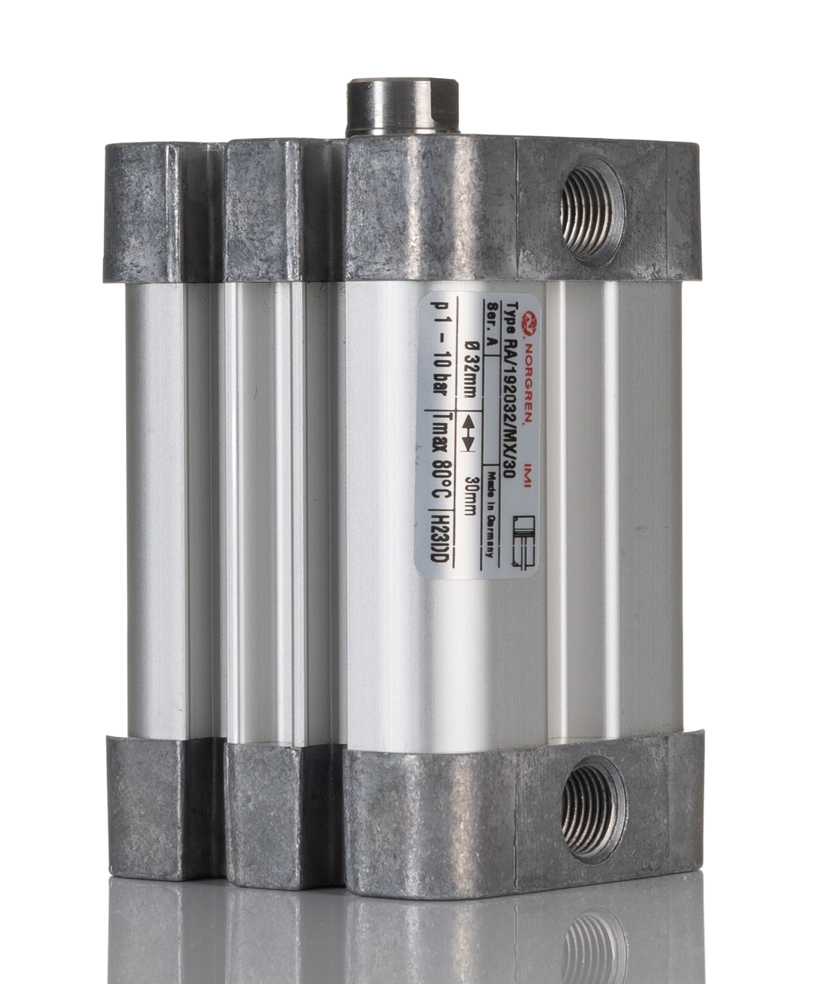 Norgren Pneumatic Compact Cylinder - RA/192032/MX/30 32 mm Bore, 30 mm ISO Compact Series, Double Acting Acting