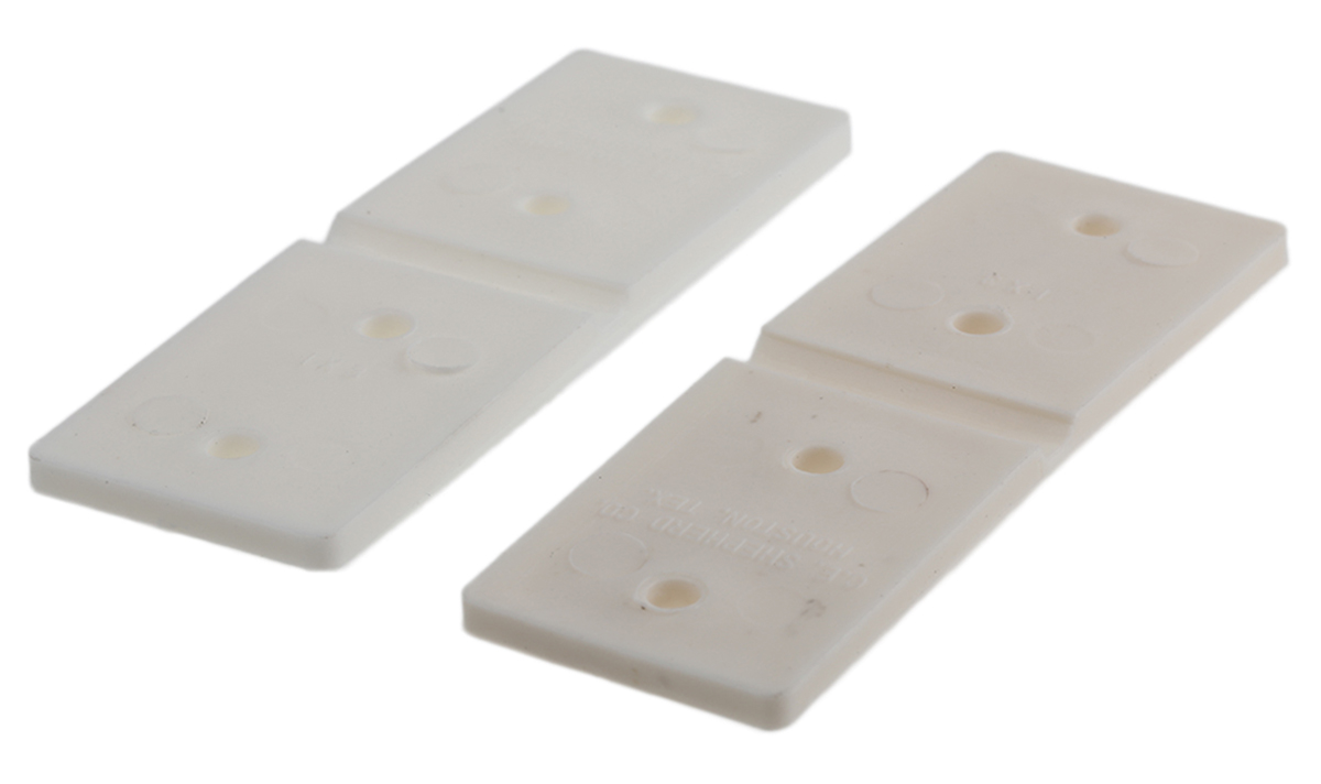 Pinet PP Flex Hinge, Clamp, Nail, Rivet, Screw Fixing, 25.4mm x 76.2mm x 3.2mm