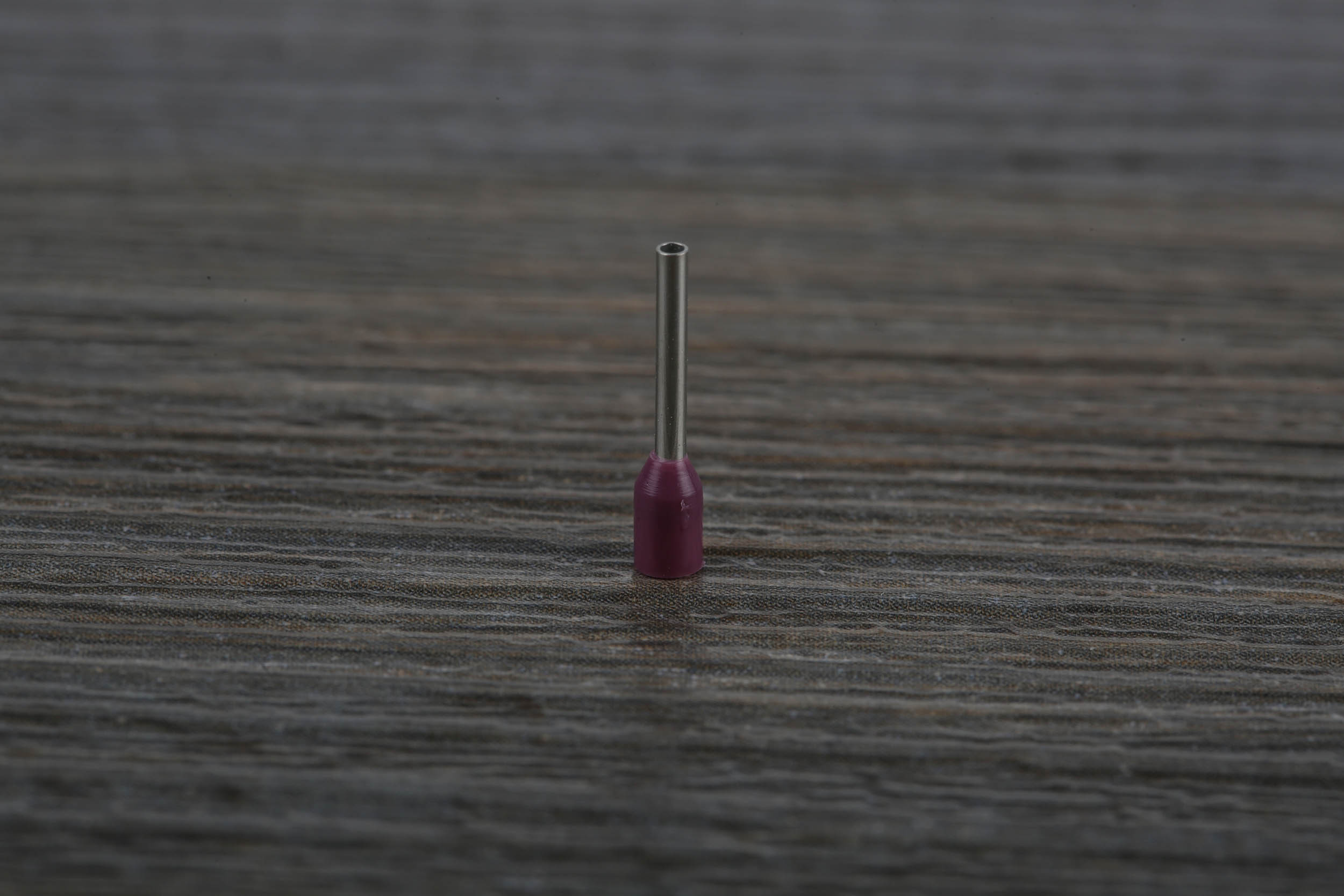 RS PRO Insulated Crimp Bootlace Ferrule, 8mm Pin Length, 0.8mm Pin Diameter, 0.25mm² Wire Size, Violet