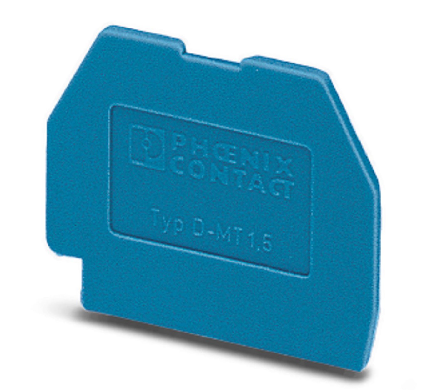 Phoenix Contact D-MT 1.5 BU Series End Cover for Use with DIN Rail Terminal Blocks