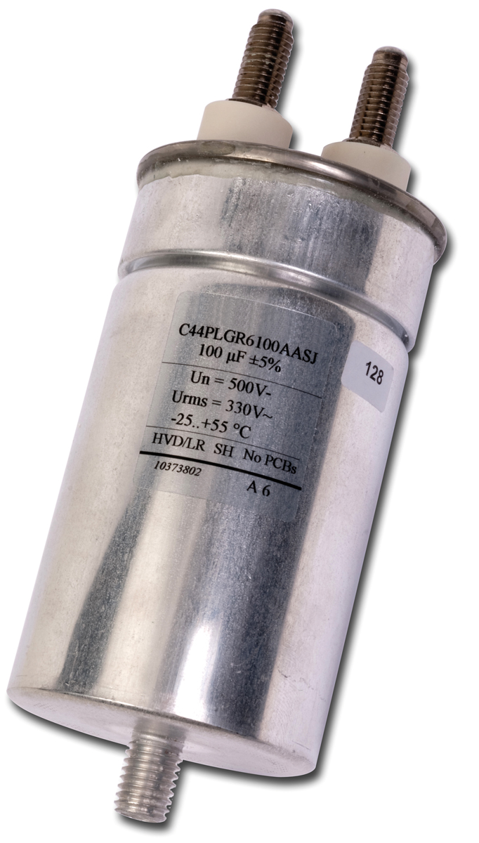 KEMET C20A Polypropylene Film Capacitor, 1.4 kV dc, 640 V ac, ±10%, 100μF, Screw Mount