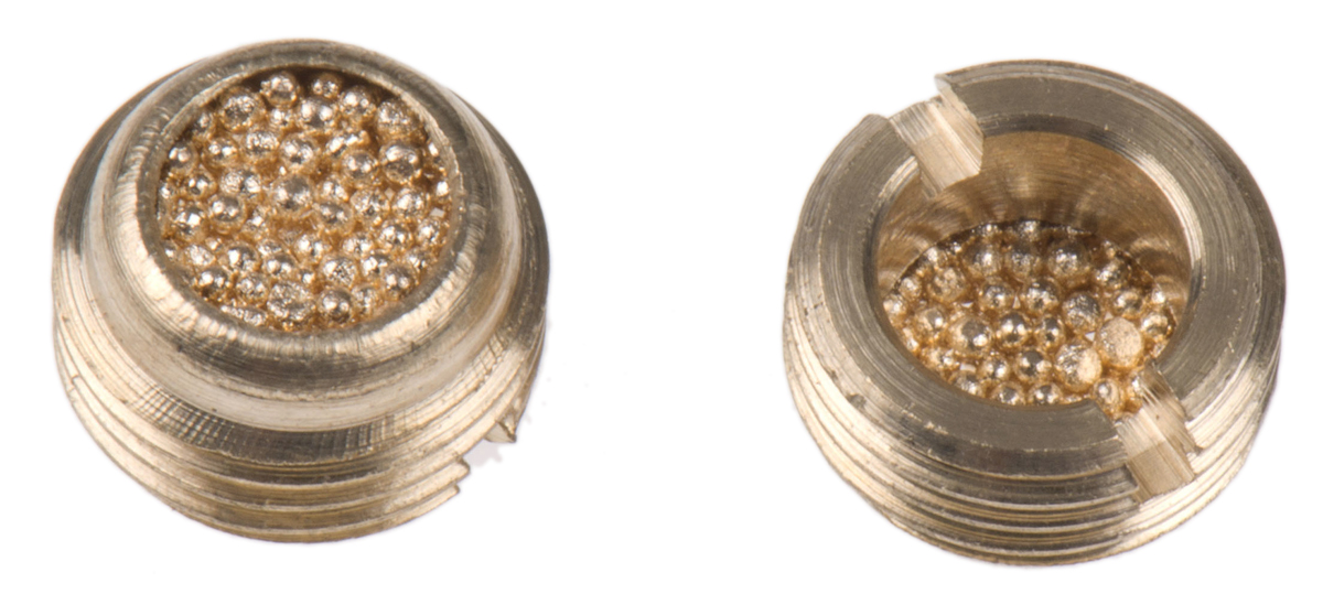 Legris 0677 Brass 12bar Pneumatic Silencer, Threaded, G 1/8 Male