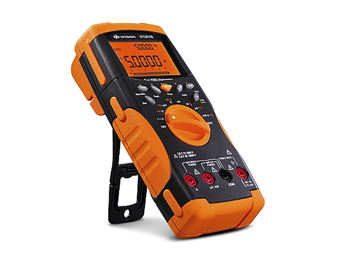 Keysight Technologies U1251B Handheld Digital Multimeter, True RMS, 10A ac Max, 10A dc Max, 1000V ac Max