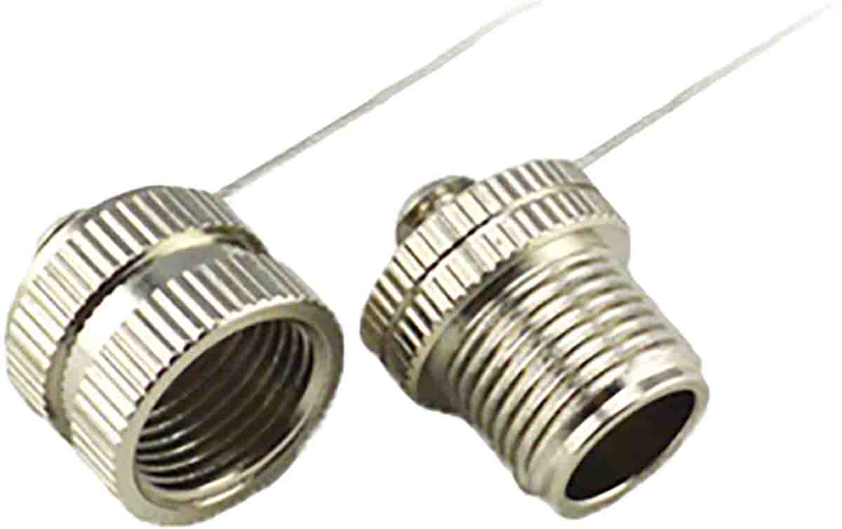 Bulgin M12 Female Dust Cap, Shell Size M12 IP67 Rated, with Nickel Finish, Brass
