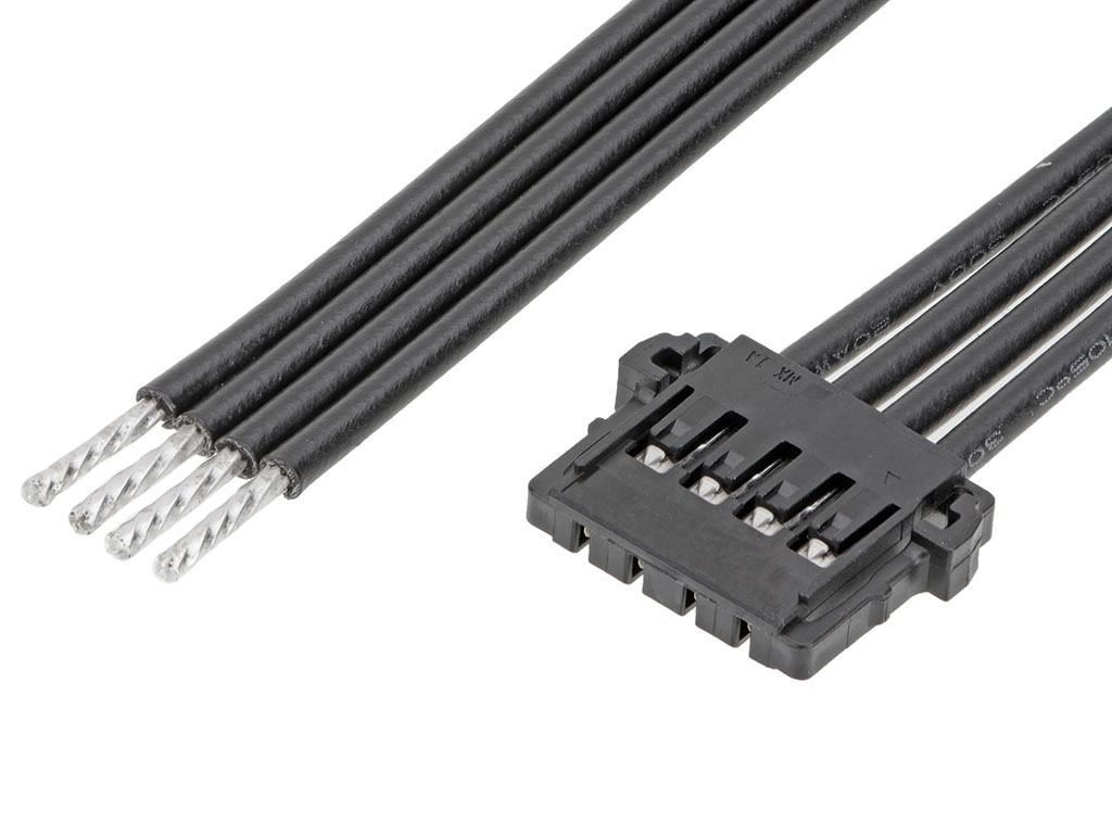 Molex 4 Way Female Pico-Lock Unterminated Wire to Board Cable