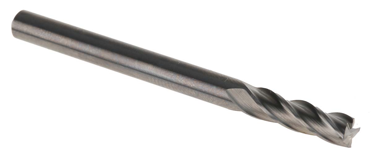 Dormer End Mill, 4mm Cutter, Solid Carbide, 4 mm Shank, 14mm Cut Length