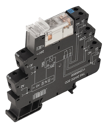 Weidmuller TRS Series Interface Relay, DIN Rail Mount, 120V Coil, DPDT, 2-Pole