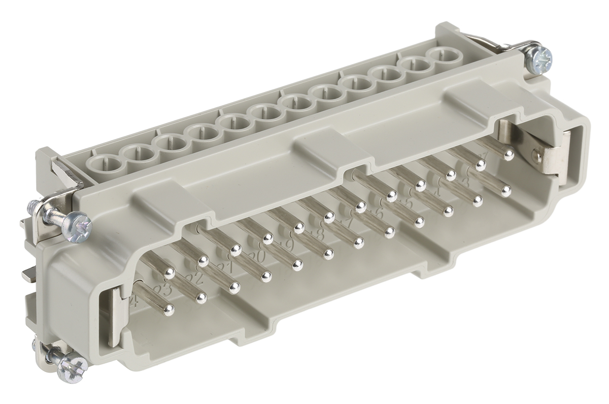 EPIC Connector Insert, 24 Way, 16A, Male, H-BE, Cable Mount, 600 V