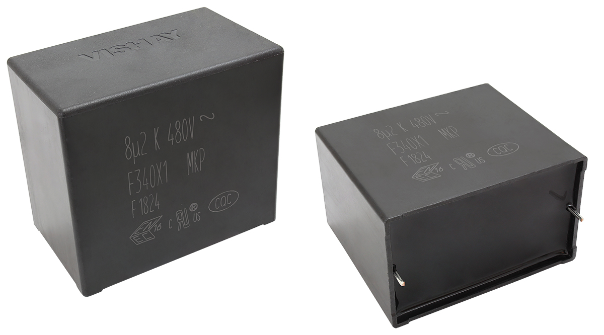 Vishay F340X1 Polypropylene Film Capacitor, 480V ac, ±20%, 1μF, Through Hole