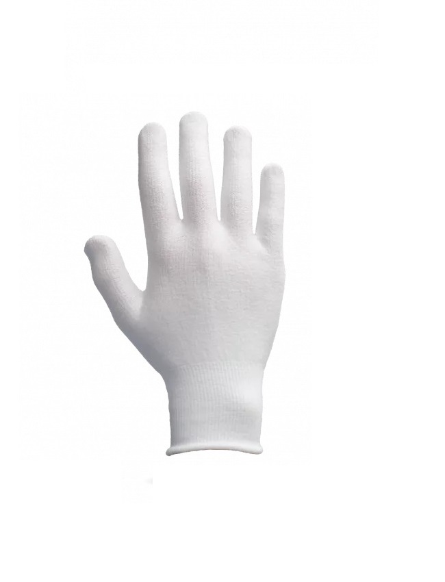 Traffi TG210 White Elastane, High Performance Polyethylene, Polyester Work Gloves, Size 10
