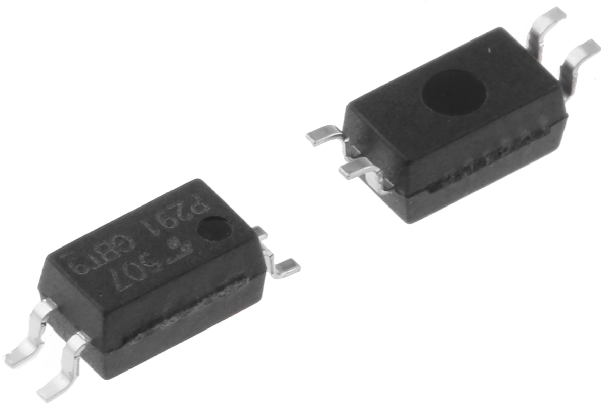 Toshiba, TLP291(SE(T DC Input Transistor Output Optocoupler, Surface Mount, 4-Pin SOIC