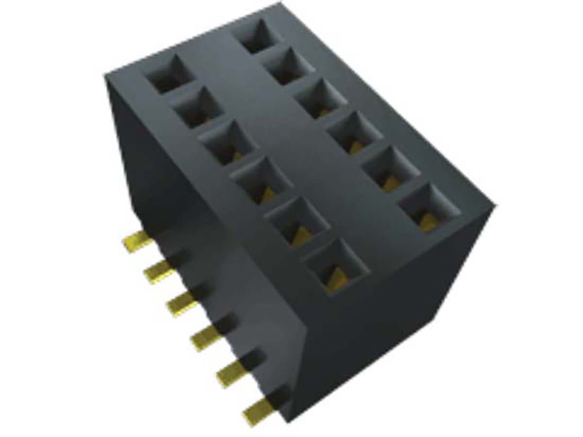 Samtec RSM Series Straight Surface Mount PCB Socket, 10-Contact, 2-Row, 1.27mm Pitch, Solder Termination