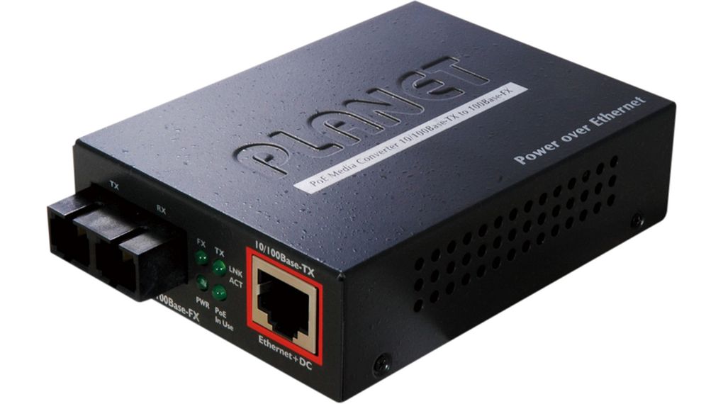 Planet SC Ethernet Media Converter, Multi Mode, 10/100 Mbit/s, 1000 Mbit/s 2km
