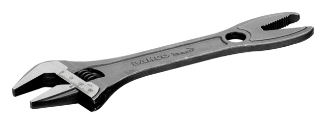 Bahco Adjustable Spanner, 209 mm Overall, 32mm Jaw Capacity, Ergonomic Handle