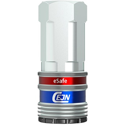 CEJN Zinc Plated Steel Female Pneumatic Quick Connect Coupling, G 1/2 Female Female Thread