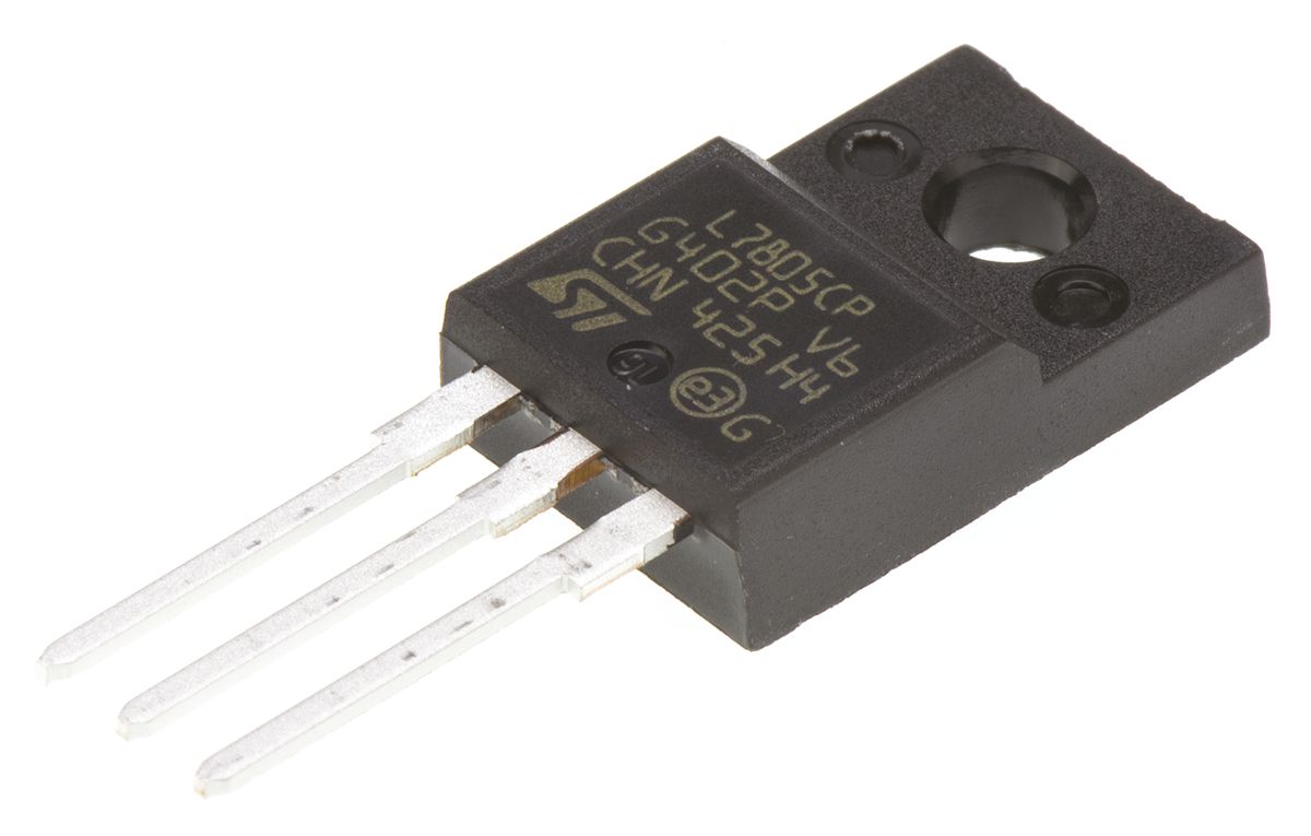 STMicroelectronics L7805CP, 5-Channel Linear, Voltage Regulator, 1.5 A, 5 V, TO-220 3-Pin