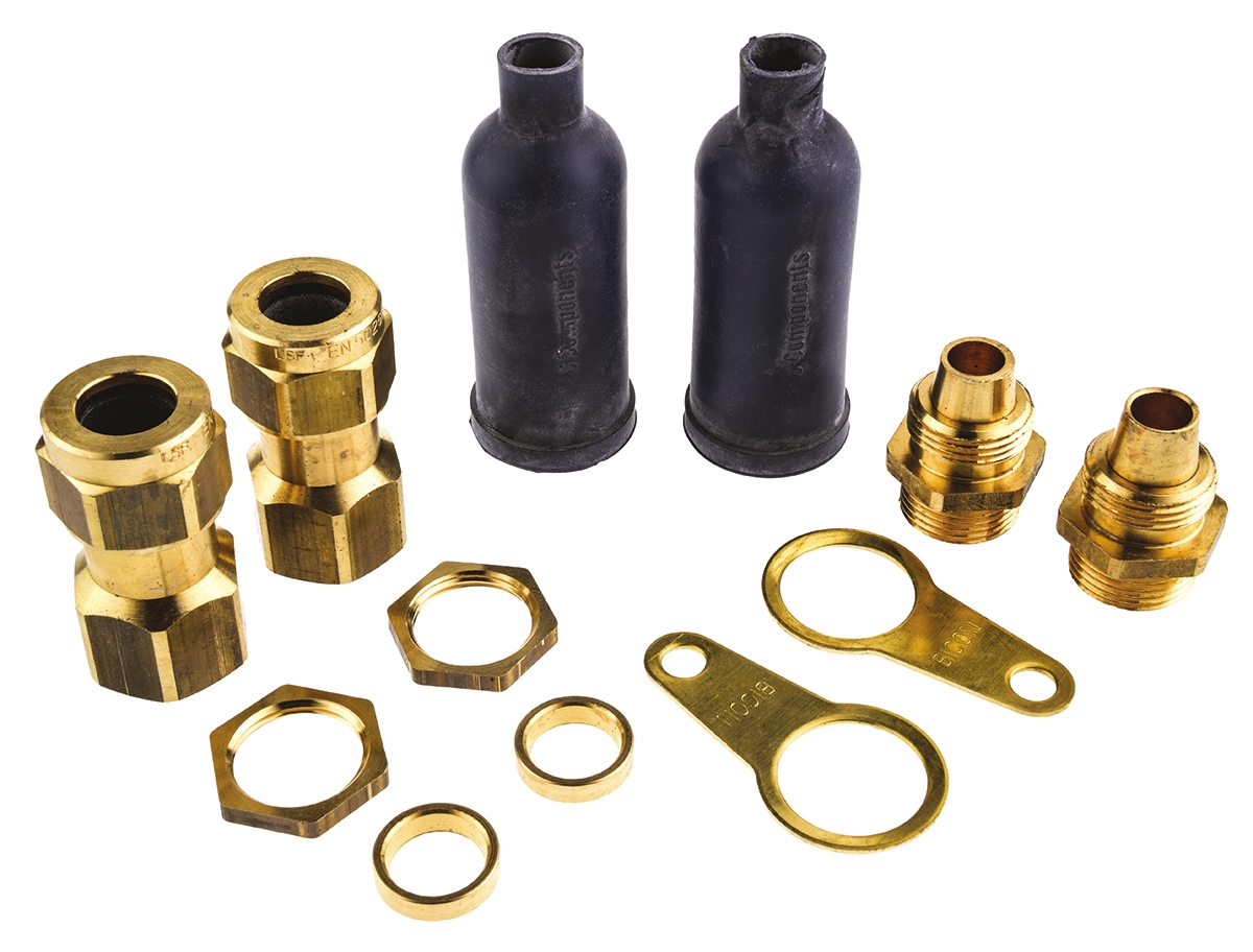 Prysmian LSF-CW Series Steel Cable Gland Kit, M20 Thread, 8mm min., 13.2mm max., IP66