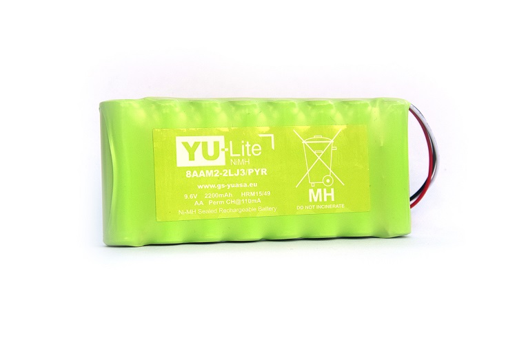 Yuasa 1.2V NiMH Rechargeable Battery Pack, 2.2Ah