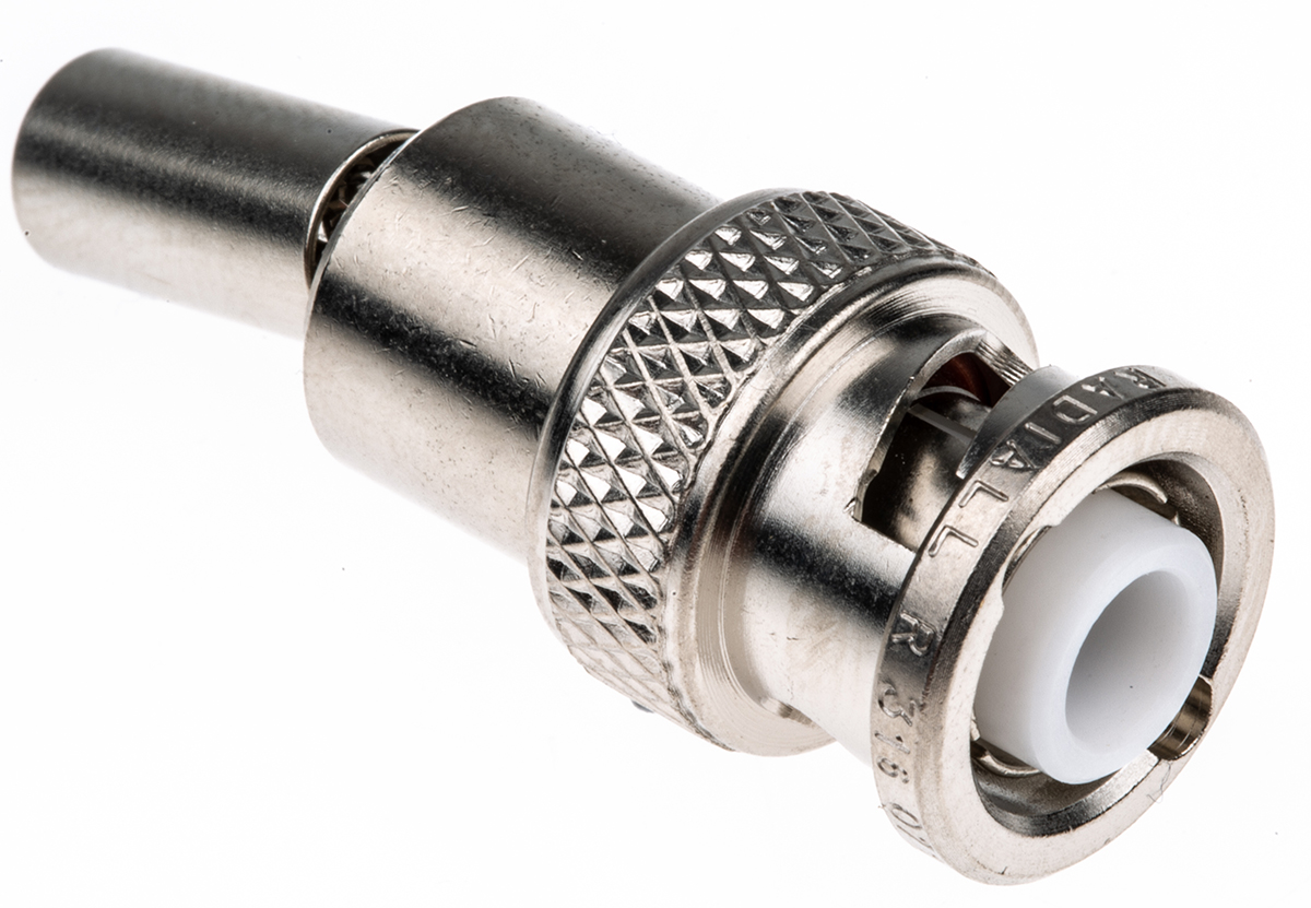 Radiall, Plug Cable Mount BNC Connector, 50Ω, Crimp Termination, Straight Body
